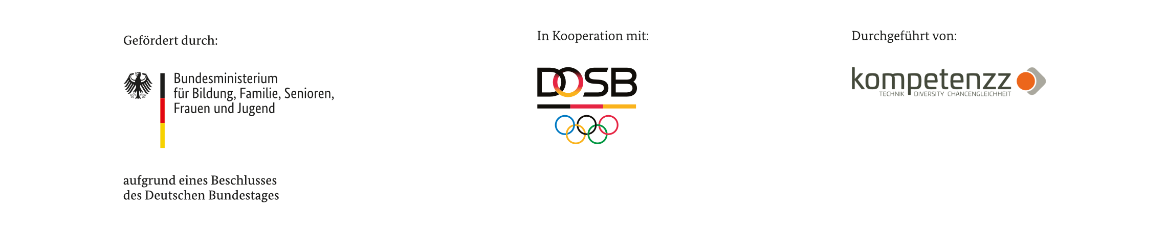 Klischeefrei im Sport Logo-Leiste
